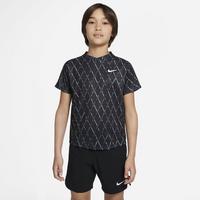 Nike Boys Printed Tennis Top - Black/White