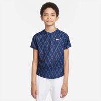 Nike Boys Printed Tennis Top - Obsidian/White