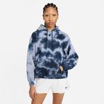 Nike Womens Tie-Dye Heritage Hoodie - Indigo Haze/Obsidian