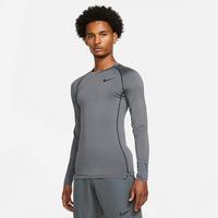 Nike Mens Tight Fit Long Sleeve Top - Iron Grey