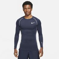 Nike Mens Tight Fit Long Sleeve Top - Obsidian