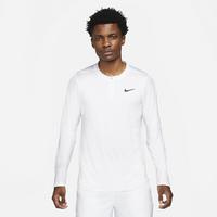 Nike Mens Advantage Half-Zip Long Sleeve Top - White