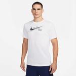 Nike Mens Dri-FIT Swoosh T-Shirt- White
