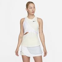 Nike Womens Slam Tennis Tank - Obsidian/Light Zitron/White