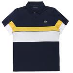 Lacoste Mens Tennis Polo T-Shirt - Navy/Yellow