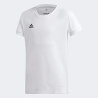 Adidas Boys T19 Jersey Tennis Tee - White