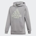 Adidas Boys Tennis Hoodie - Grey Three