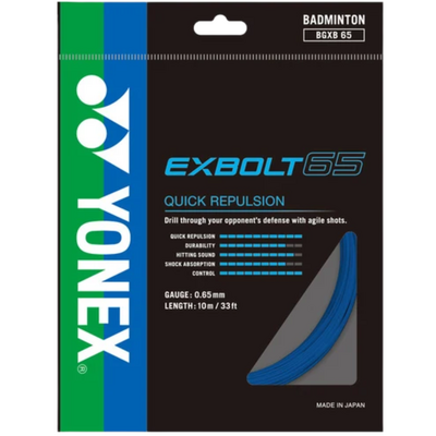 Yonex Exbolt 65 Badminton String Set - Blue
