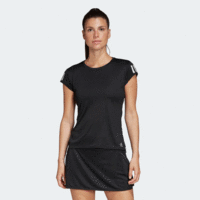 Adidas Womens 3-Stripes Club Tee - Black