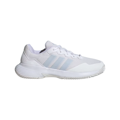Adidas Womens Gamecourt 2 Tennis Shoes - Cloud White / Crystal Sky / Chalk White
