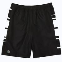 Lacoste Mens Bands Tennis Shorts - Black/White