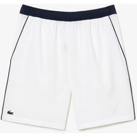 Lacoste Mens Recycled Fabric Stretch Tennis Shorts - White/Navy