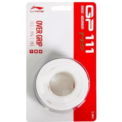 Li-Ning GP111 Pro Overgrip (3 Pack) - White