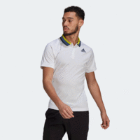 Adidas Mens Freelift Primeblue Tennis Polo - White