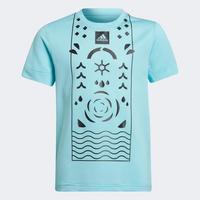 Adidas Boys Paris Tennis Tee - Pulse Aqua