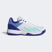 Adidas Kids Court Flash Tennis Shoes - Cloud White/Pulse Mint