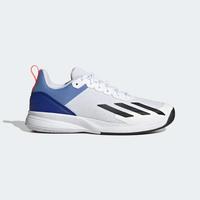 Adidas Mens Court Flash Speed Tennis Shoes - Cloud White/Core Black/Blue