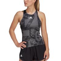 Adidas Womens Graphic Tank - Grey Five/Carbon