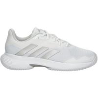 Adidas Womens CourtJam Control Clay Tennis Shoes - White/Silver