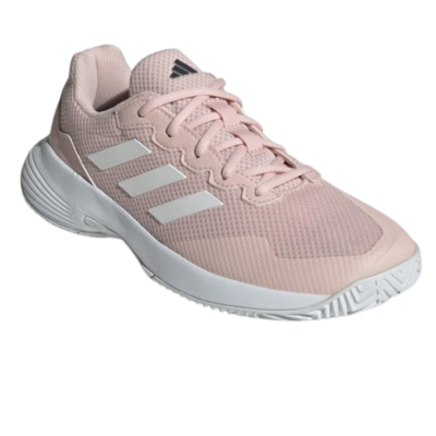Adidas Women Game Court 2 Tennis Shoes- Semi Flash Aqua, Cloud White and Cobalt Blue