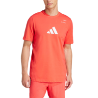 Adidas Mens tennis Cat Tee - Red