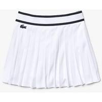 Lacoste Womens Pleated Tennis Skirt - White
