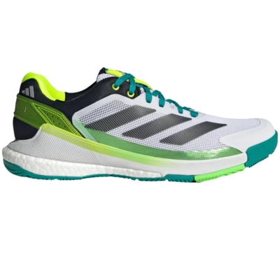 Adidas Mens Crazyquick Boost Padel Shoes - White/Lime
