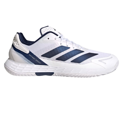 Adidas Mens Defiant Speed 2 Tennis Shoes - Ftwr White/Dark Blue/Core Black