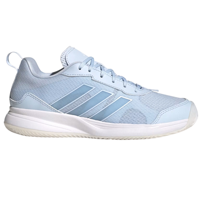 Adidas Womens CourtJam Control 3 Tennis Shoes - Cloud White / Crystal White / Silver Metallic