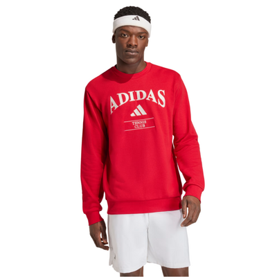 Adidas Men Heritage Graphic Crew Sweatshirt - Red
