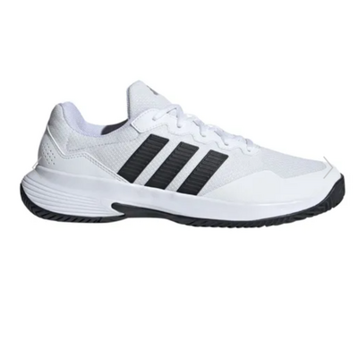 Adidas Mens Gamecourt 2.0 Tennis Shoes - Black/White