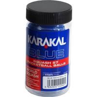 Bargain £6.50  NEW pack of 2 Karakal Rec Blue Racket Ball Balls 
