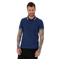 Lotto Mens Polo Classica Top -Blue Indigo /Bright White