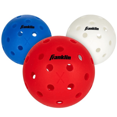 Franklin X-40 Outdoor Pickleball Balls (3 Pack) - Red/White/Blue