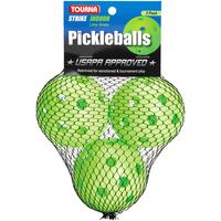 Tourna Strike Indoor Pickleball Balls (3 Pack) - Lime Green