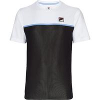 Fila Mens Colourblocked Crew - Black/White/Blue