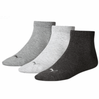 Puma Quarter Training Socks (3 Pairs) - Grey