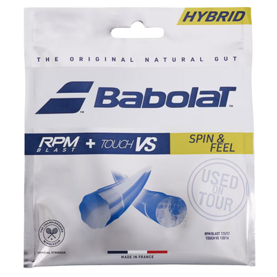Babolat RPM Blast 125 + Touch VS 130 Hybrid Tennis String Set - Black