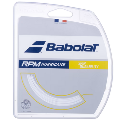 Babolat Rpm Hurricane 16 (1.30mm) 12m Tennis String Set - White