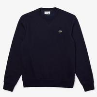 Lacoste Mens Fleece Sweatshirt - Navy Blue