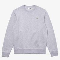 Lacoste Mens Fleece Sweatshirt - Light Grey