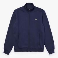 Lacoste Mens Sport Fleece Zippered Sweatshirt - Navy