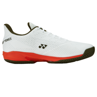 Yonex Womens AD Accel Tennis Shoes - White/Orange