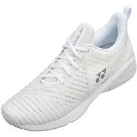 Yonex Womens Sonicage 3 Tennis Shoes - White/Silver