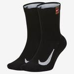 Nike Multiplier Cushioned Socks (2 Pairs) - Black