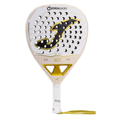 Joma Slam Pro Iconic Padel Racket - White/Gold