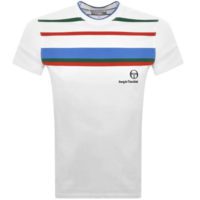 Sergio Tacchini Mens Denver Tennis Tee - White