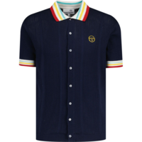 Sergio Tacchini Mens Slice Polo - Blue/Gold