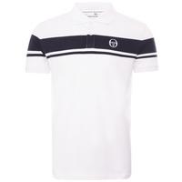 Sergio Tacchini Mens Young Line Polo - White/Night Sky