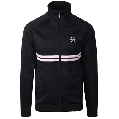Sergio Tacchini Mens Dallas Track Top - Black/Light Lilac